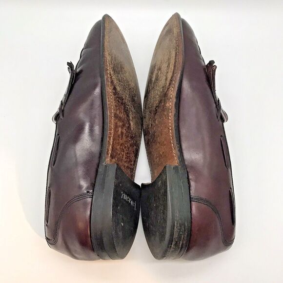 Hanover Master Flex 2518 Loafers Burgundy Leather Tassel Kiltie Shoe Mens 13 D/B - Picture 6 of 11